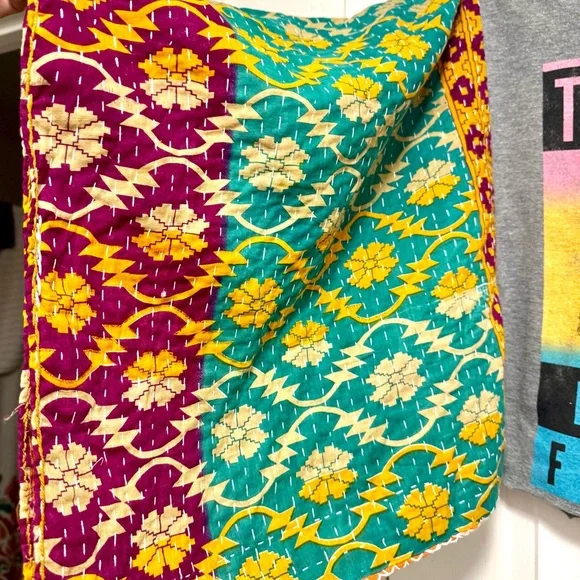 Tom Petty Graphic Tee with Colorful Kimono Sleeves - Picture 3 of 7